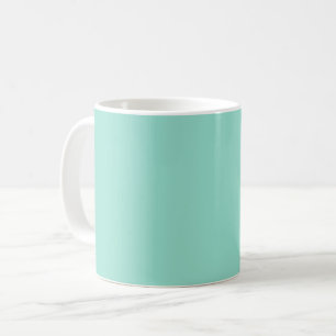 Solid color Beach Glass plain aqua green mint  Coffee Mug