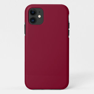 Solid color burgundy maroon iPhone 11 case