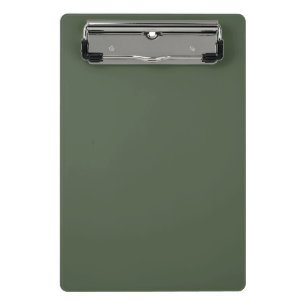 Solid color Forest Moss dark green Mini Clipboard