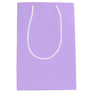 Solid color lavender purple medium gift bag