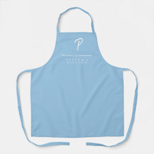 Solid Color Monogrammed Apron