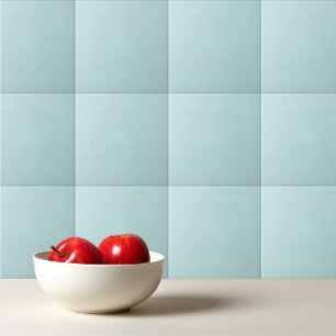 Solid color pale aqua blue tile