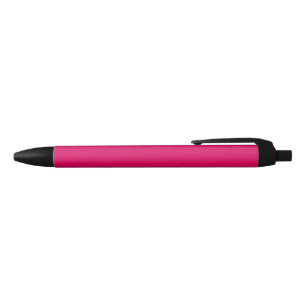 Solid color plain dark bright pink black ink pen