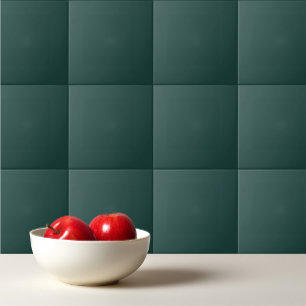 Solid color plain dark emerald green tile