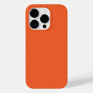 Solid color plain exotic orange red Case-Mate iPhone 14 pro case