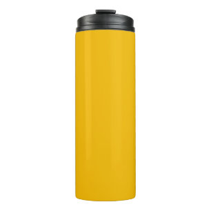 Solid color plain hot yellow freesia thermal tumbler