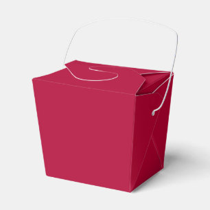 Solid color plain light maroon wine red favor box