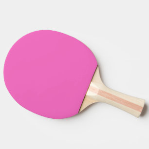 Solid color plain orchid bright pink ping pong paddle