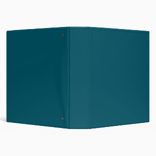 Solid color plain teal peacock binder