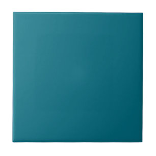 Solid color plain teal Tahitian Tide Tile