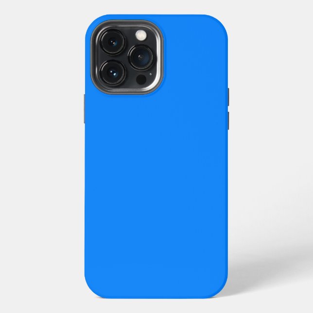 Solid color vivid blue iPhone case (Back)
