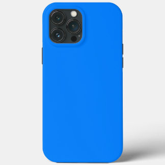 Solid color vivid blue iPhone 13 pro max case