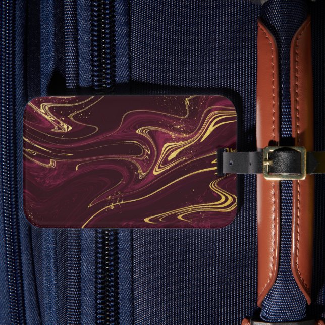 Solid Colour American Luggage Tag (Front Insitu 4)