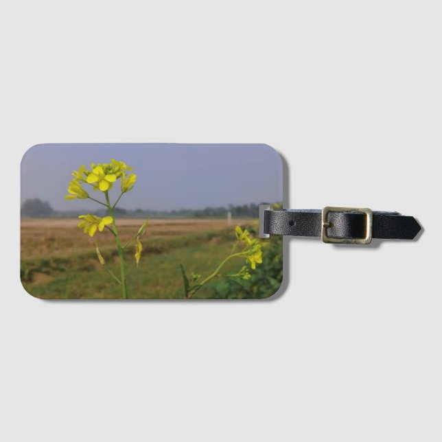 Solid Colour American Luggage Tag (Front Horizontal)