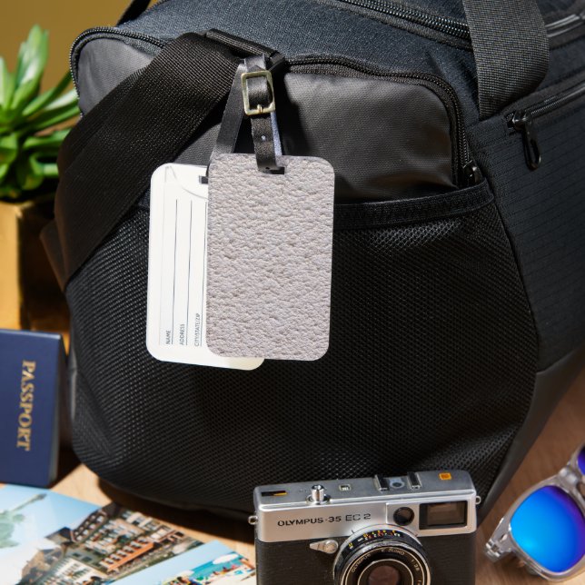 Solid Colour American Luggage Tag (Front & Back)