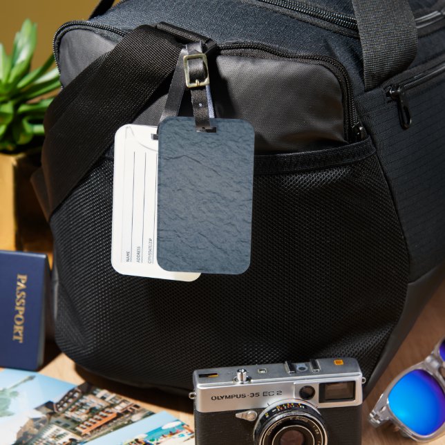 Solid Colour American Luggage Tag (Front & Back)