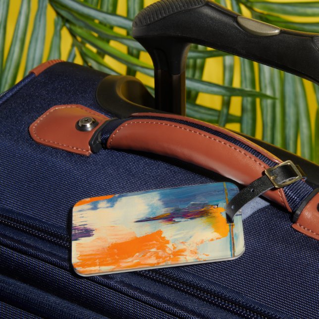 Solid Colour American Luggage Tag (Front Insitu 3)