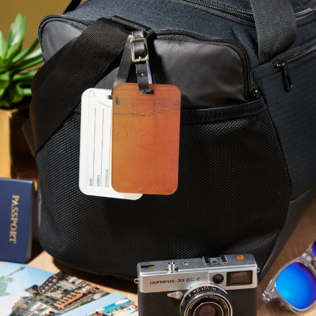 Solid Colour American Luggage Tag (Front & Back)