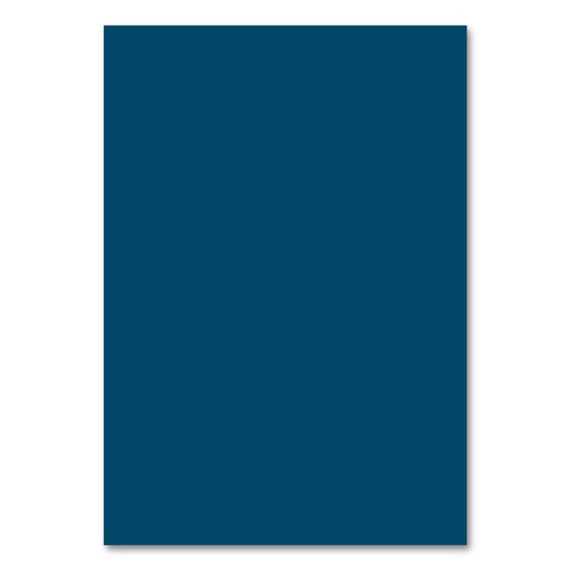 Solid Colour American Table Number Card  (Front)
