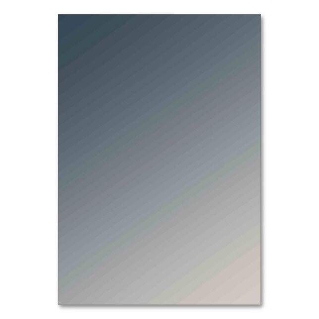 Solid Colour American Table Number Card  (Front)