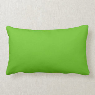 Solid colour apple green lumbar pillow