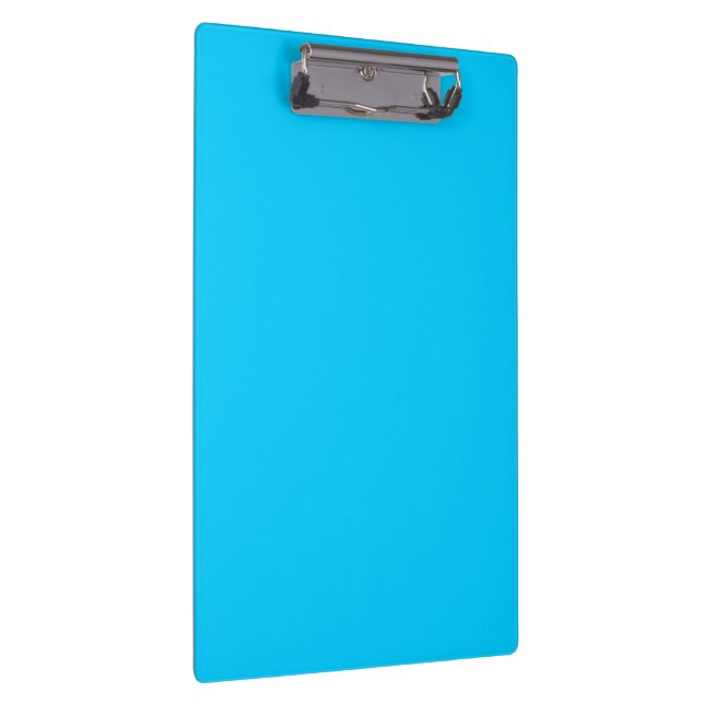 Solid Colour Aqua Blue Clipboard (Right)