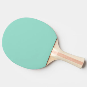 Solid colour Beach Glass plain aqua green mint Ping Pong Paddle