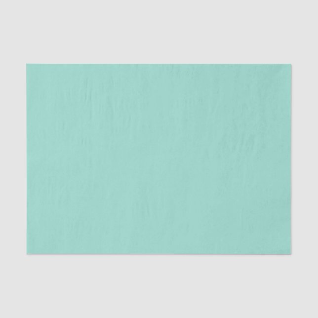 Solid colour Beach Glass plain aqua green mint  Tissue Paper (Front)