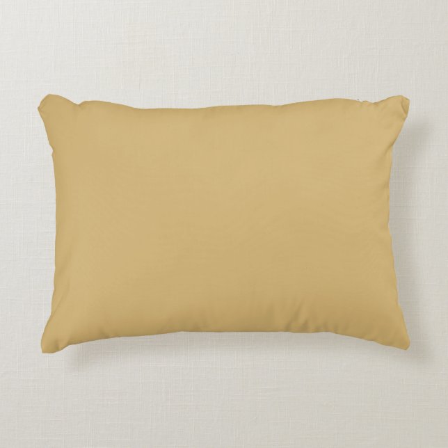 Solid Colour Beige Accent Pillow (Front)