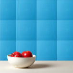 Solid colour bright sky blue tile<br><div class="desc">Solid bright sky blue design.</div>