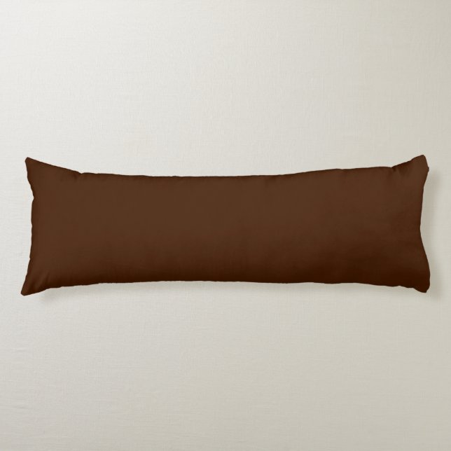 solid colour  brown body pillow (Front)