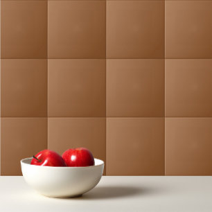 Solid colour brown rice tile