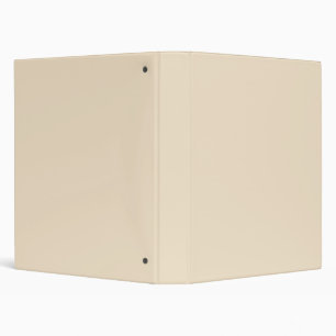 Solid colour cream light beige binder