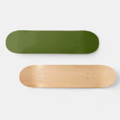 Solid colour dark army green skateboard (Horz)