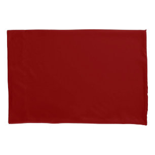 Solid colour dark blood red pillowcase