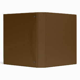 Solid colour dark chocolate brown binder