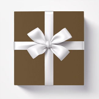 Solid colour dark chocolate brown wrapping paper