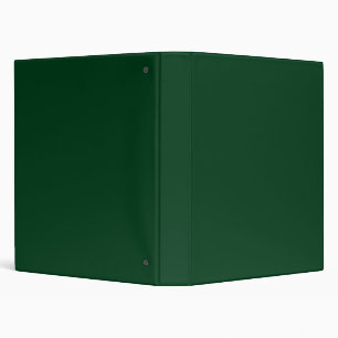 Solid colour dark green binder