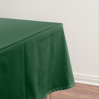 Solid colour dark green tablecloth