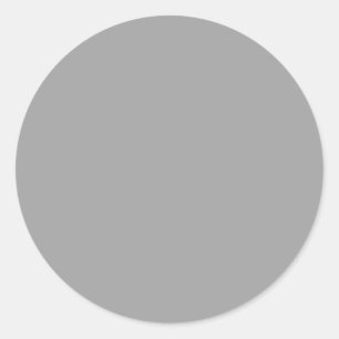 Solid Colour: Dark Grey Classic Round Sticker