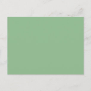 Solid Colour Dark Sea Green Blank Postcard