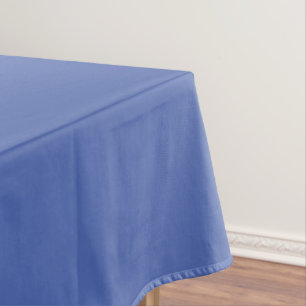 Solid colour dusty blue cornflower tablecloth