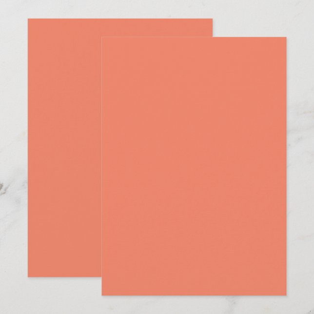 Solid Colour Flat Invitations Announcements Card (Front/Back)
