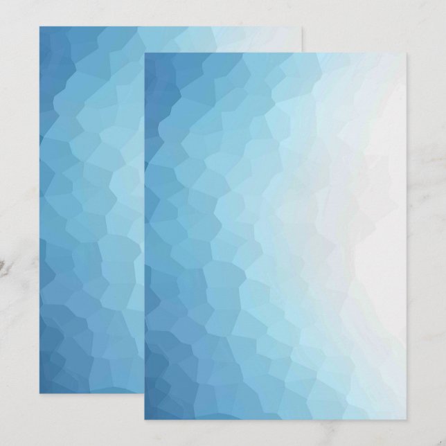 Solid Colour Flat Invitations Announcements Card (Front/Back)