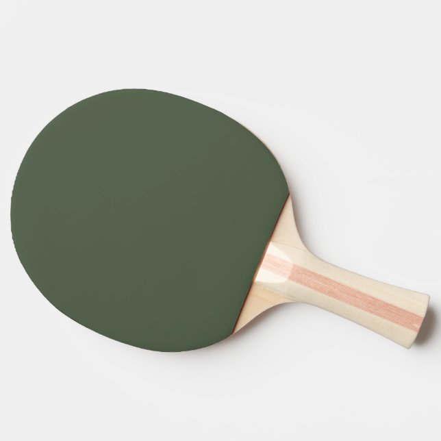 Solid colour Forest Moss dark green Ping Pong Paddle (Side)