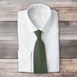 Solid colour Forest Moss dark green Tie<br><div class="desc">Solid colour Forest Moss dark green design.</div>