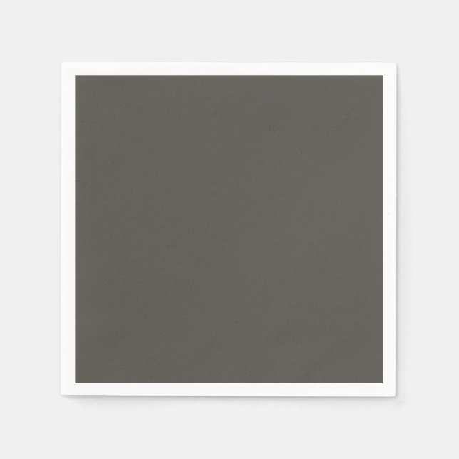 Solid colour Forest Shadow green grey Napkin (Front)