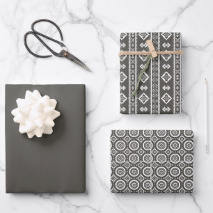 Solid colour Forest Shadow green grey Wrapping Paper Sheet