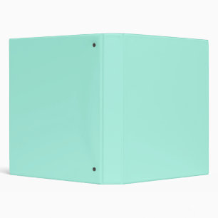 Solid colour fresh mint binder