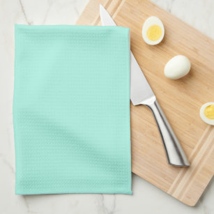 Solid colour fresh mint kitchen towel